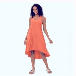 HALARA Orange Midi Dress